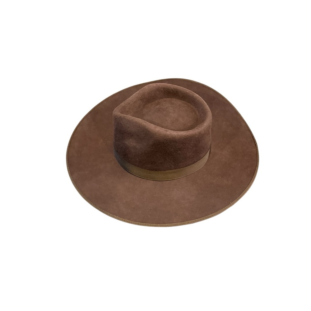 Lack Of Color Wide Brim Fedora in Dark Brown - Picture 13 of 15